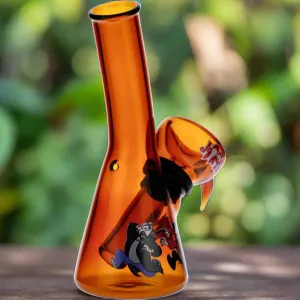 4" Mini Water Pipe - On The Run Orange