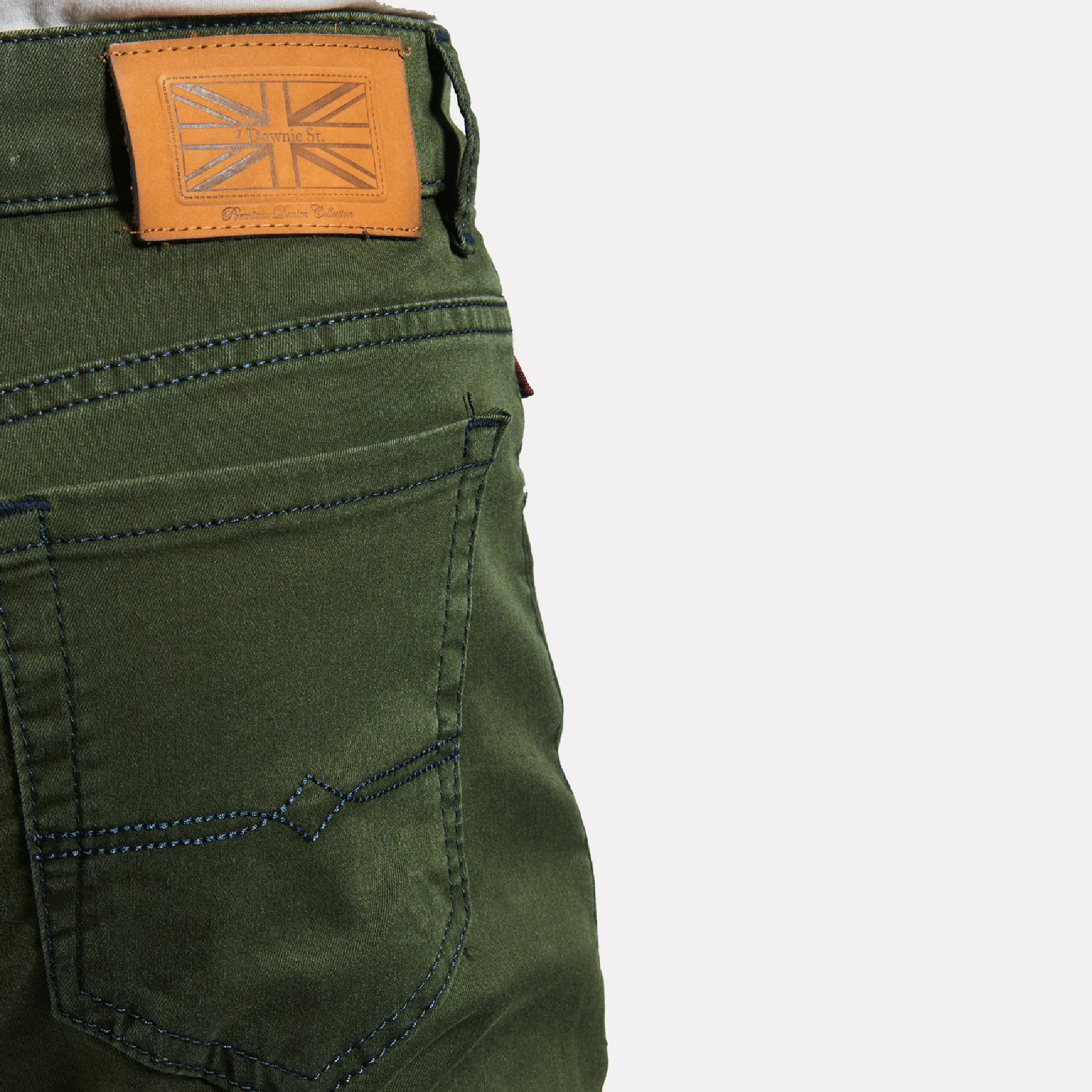 7 Downie Stretch Denim / Zet Green