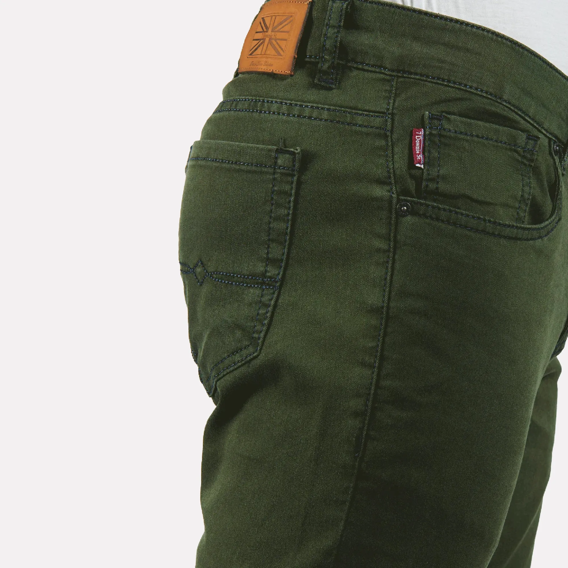 7 Downie Stretch Denim / Zet Green