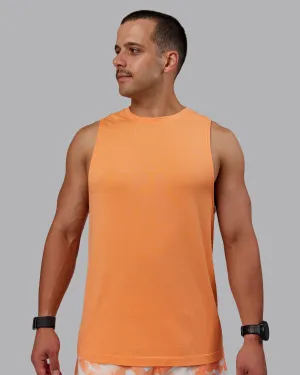 AeroFLX  Seamless Muscle Tank - Cantaloupe/Cantaloupe Marl