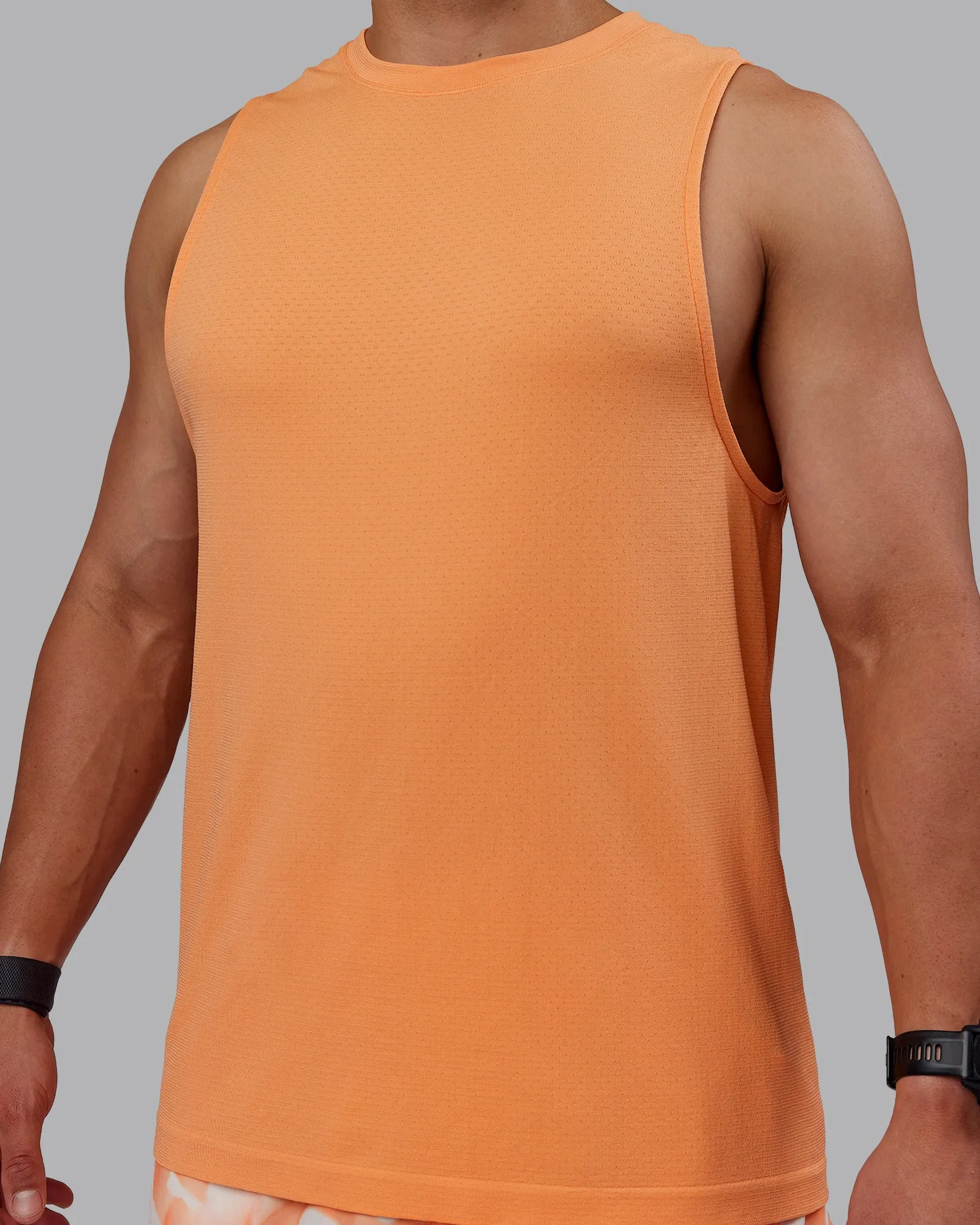 AeroFLX  Seamless Muscle Tank - Cantaloupe/Cantaloupe Marl