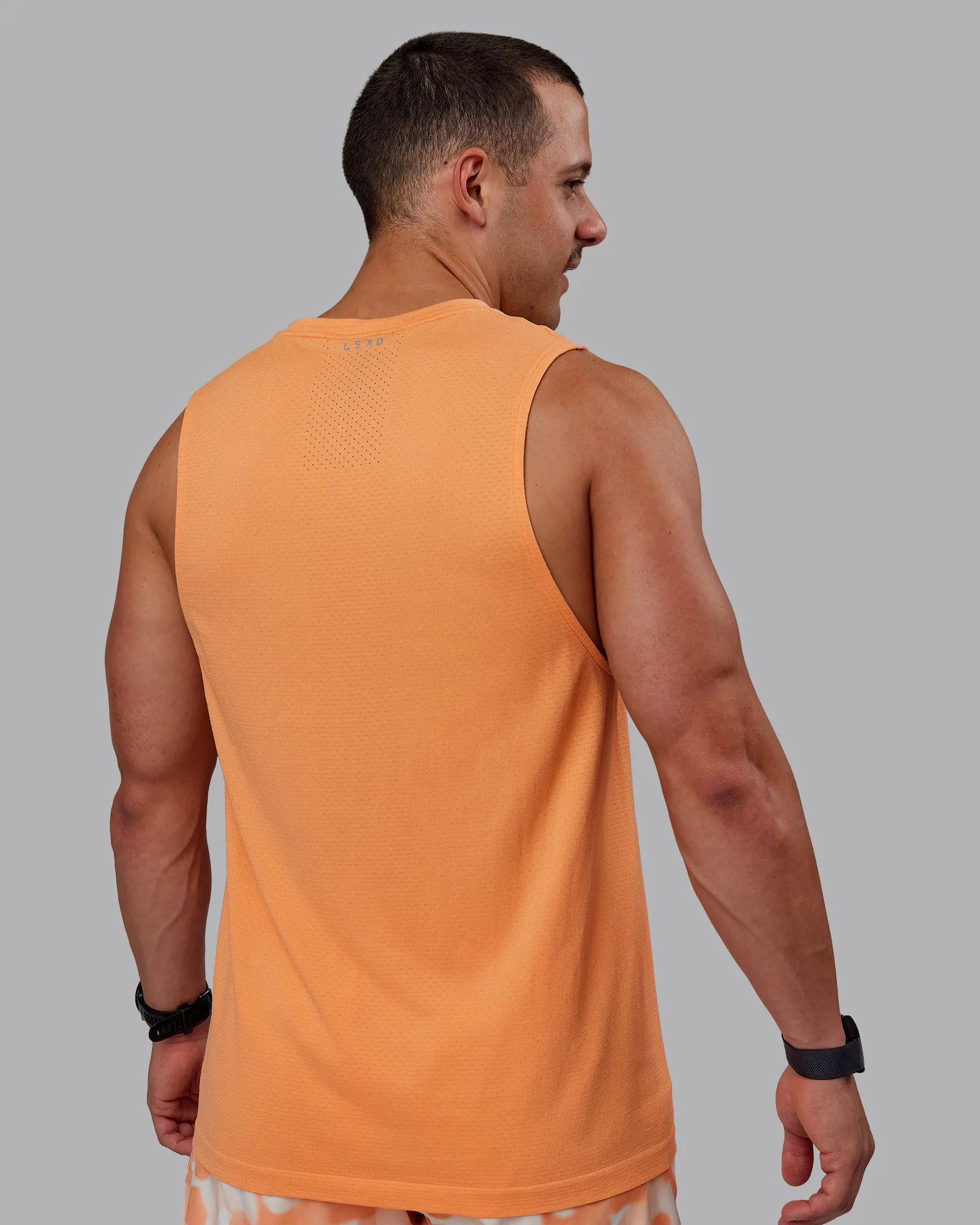 AeroFLX  Seamless Muscle Tank - Cantaloupe/Cantaloupe Marl