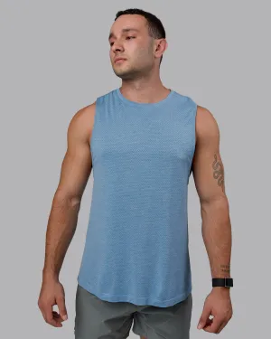 AeroFLX  Seamless Muscle Tank - Elemental Blue/Ice Blue