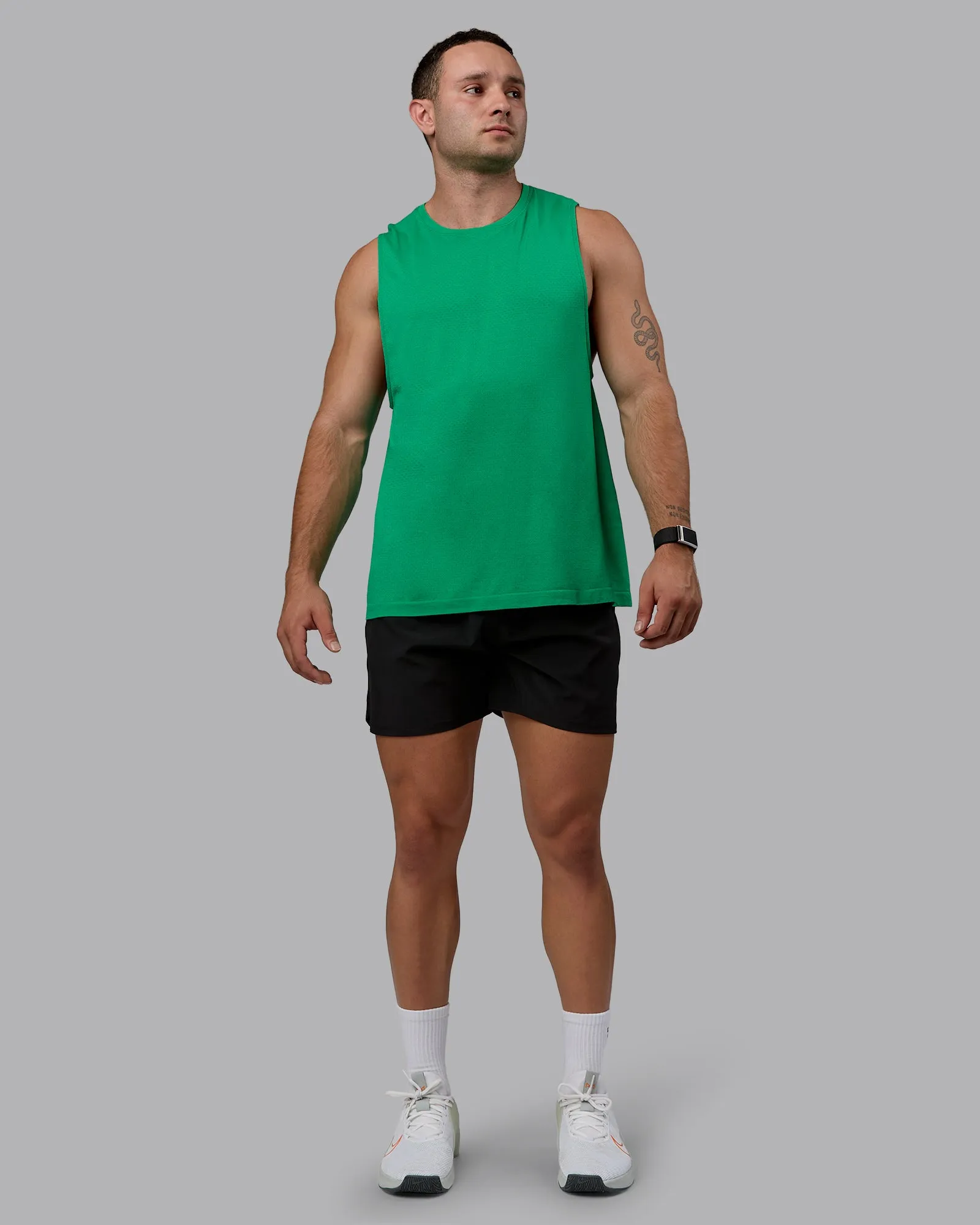 AeroFLX  Seamless Muscle Tank - Pepper Green/Impact Green