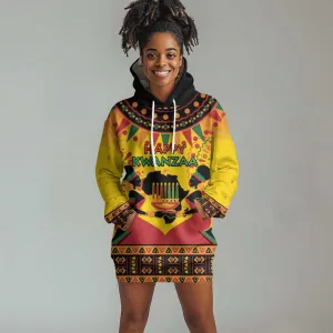 Afro-Americans Kwanzaa Hoodie Dress African Pattern LT15