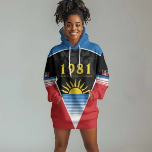 Afro-Antiguans and Barbudans 1981 Hoodie Dress Each Endeavouring All Achieving LT9
