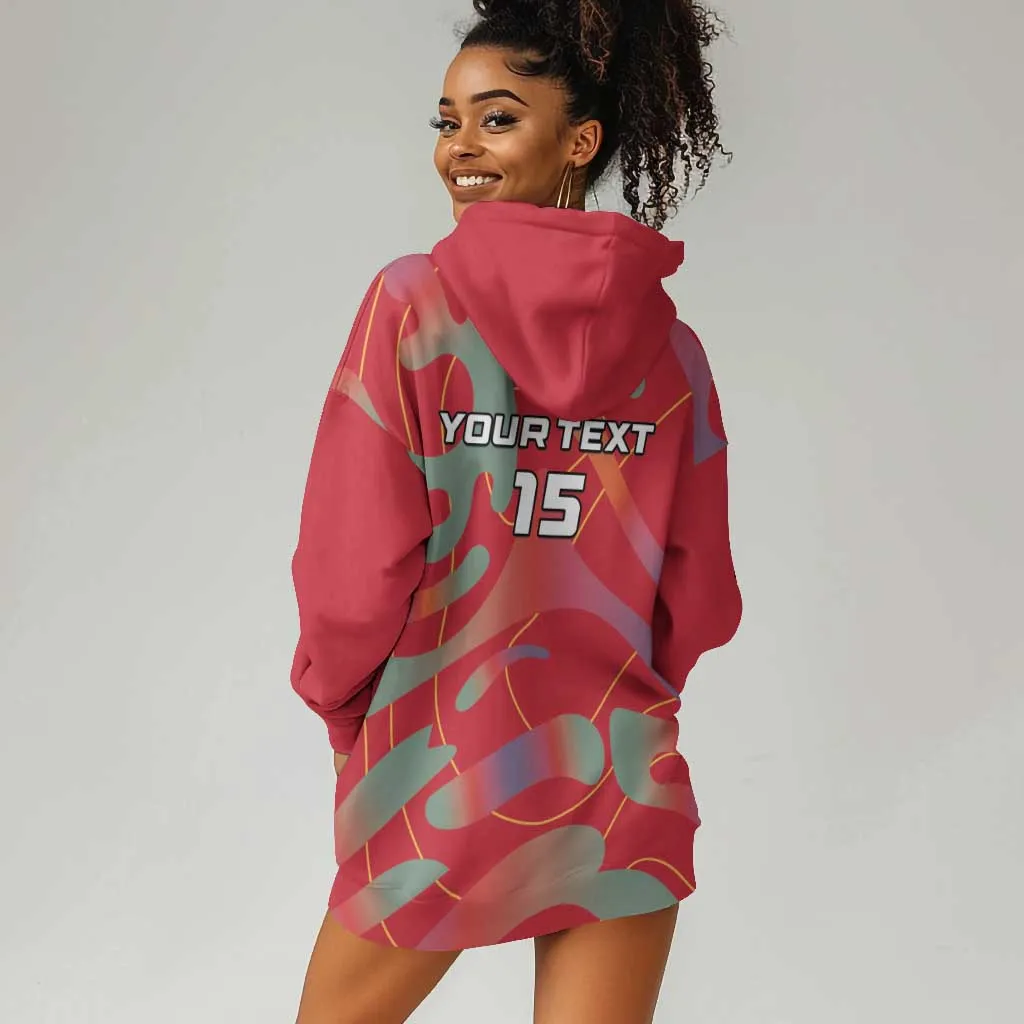 Afro Namibia Football Custom Hoodie Dress Go Namibia Warriors - Sporty Style LT15