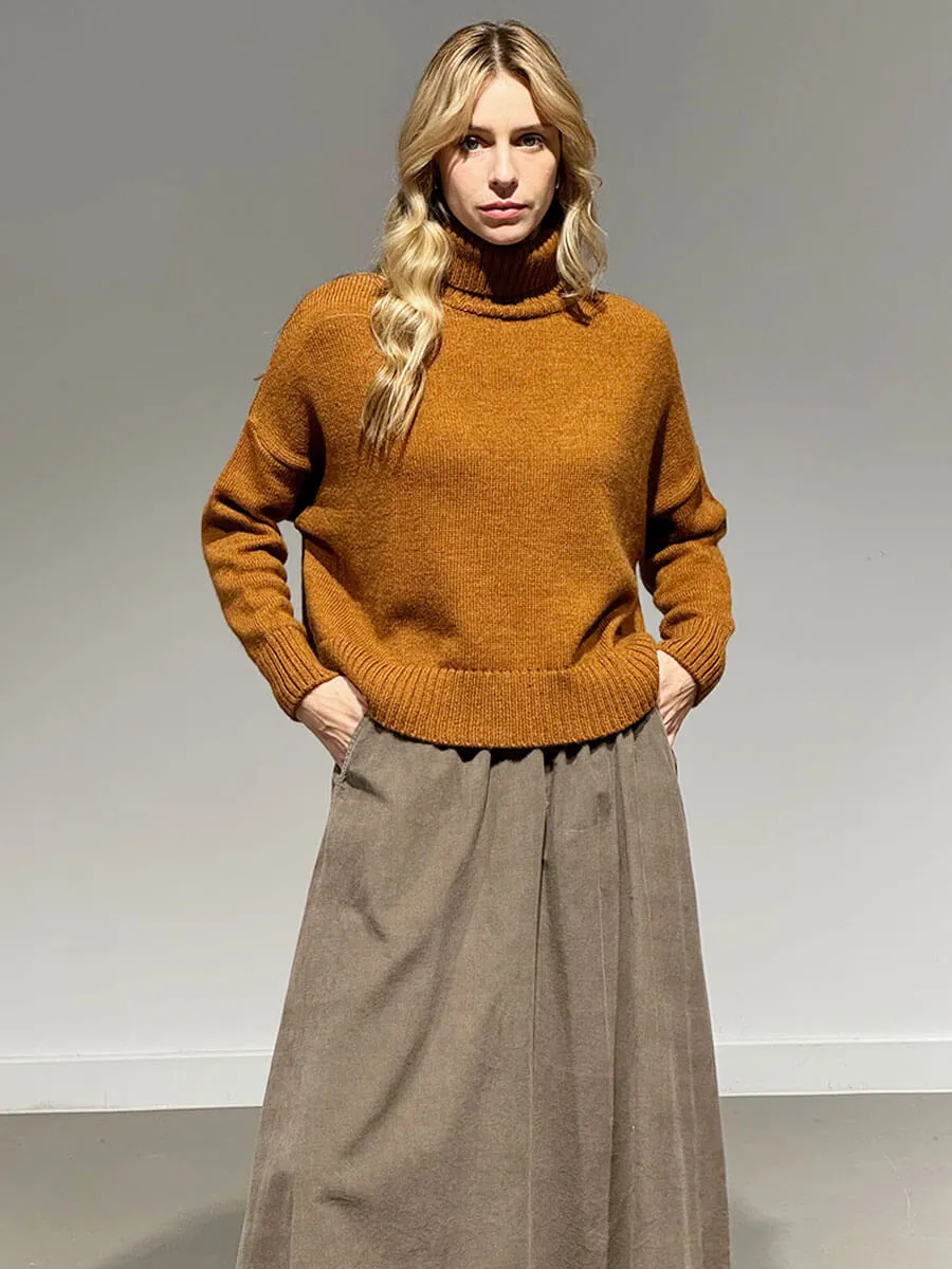 Aisha Rollneck Jumper - Fox