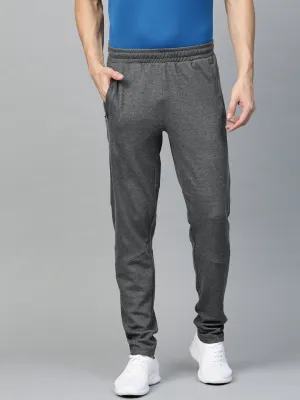 Alcis Men Charcoal Grey Solid Track Pants