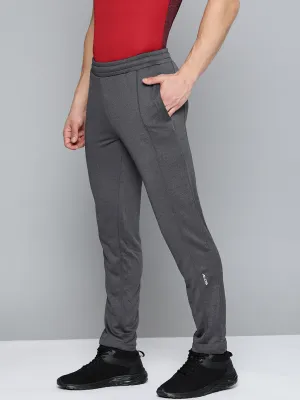 Alcis Men Charcoal Grey Solid Track Pants