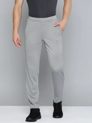 Alcis Men Grey Melange Solid Track Pants