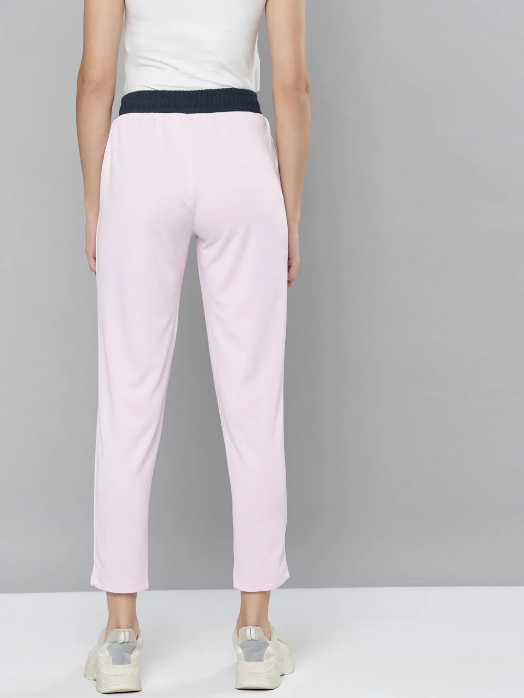 Alcis Women Lilac Solid Slim Fit Track Pants
