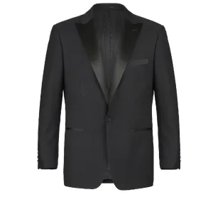 Alessandro Vitello by Renoir Classic Fit Black Tuxedo Peak Lapel Dress Suit 201-1