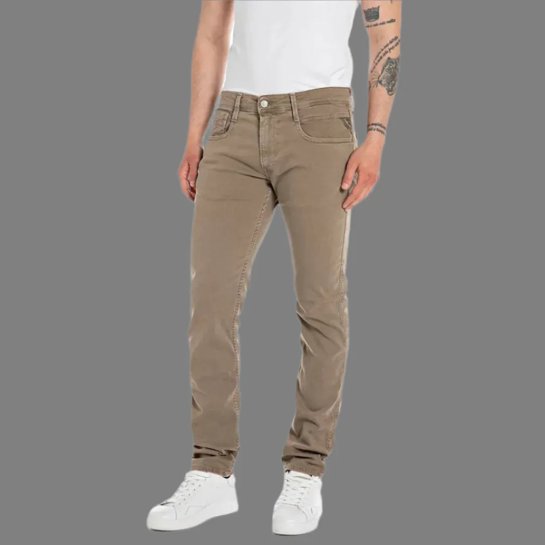 Anbass Slim-Fit Jean (Beige)