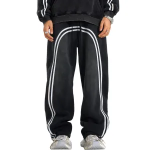 Arc Stripe Thick Baggy Sweatpants