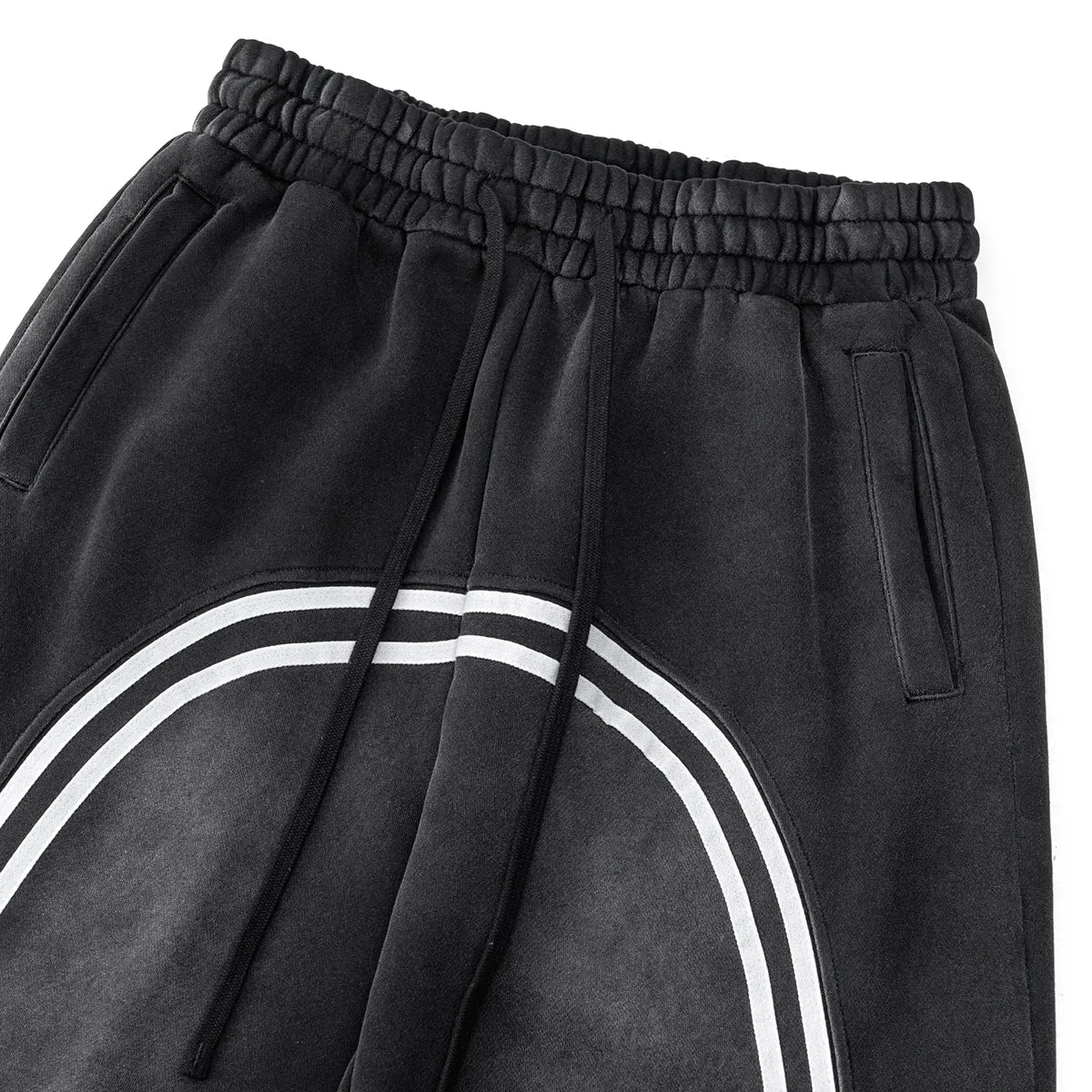 Arc Stripe Thick Baggy Sweatpants