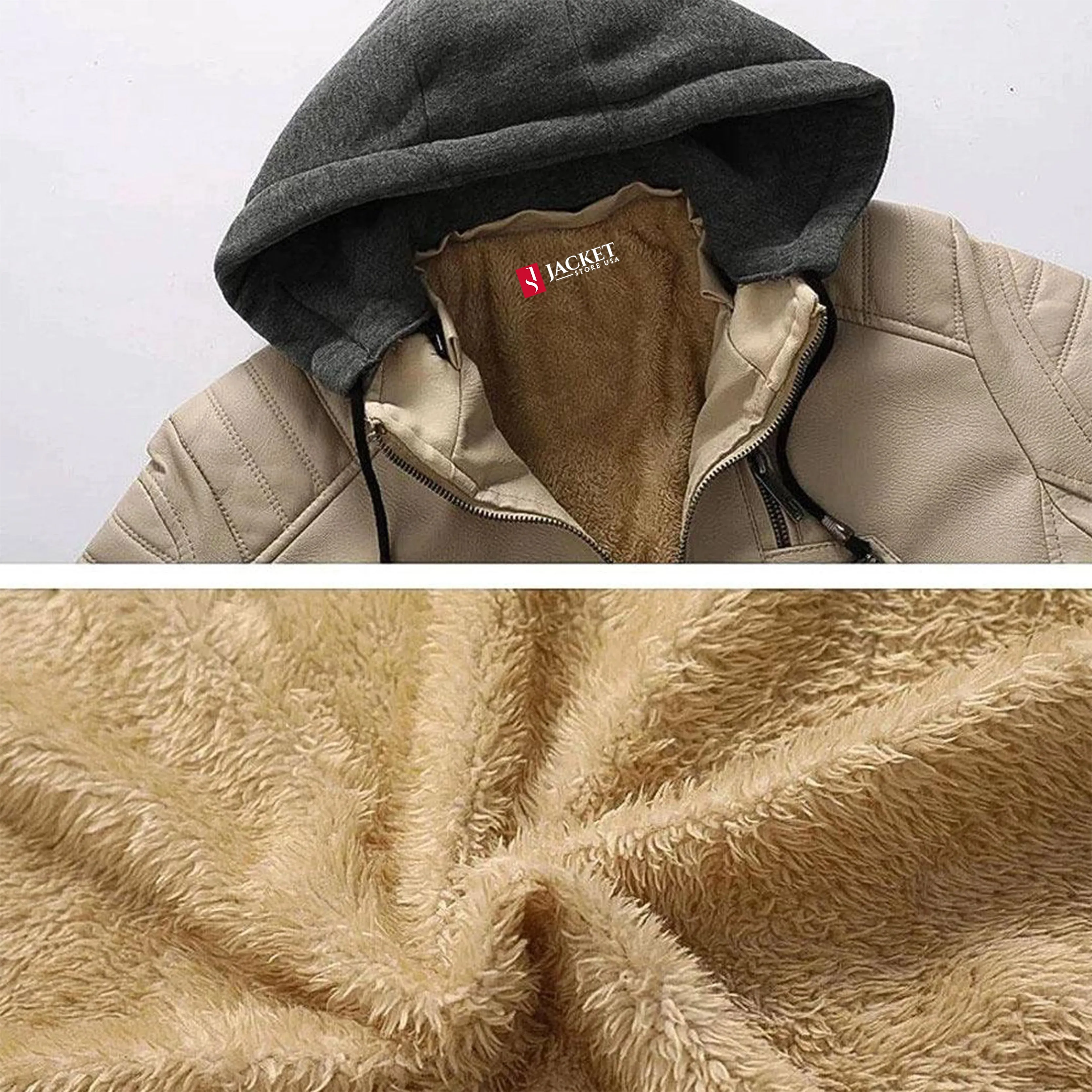 Avenger Hooded Leather Jacket
