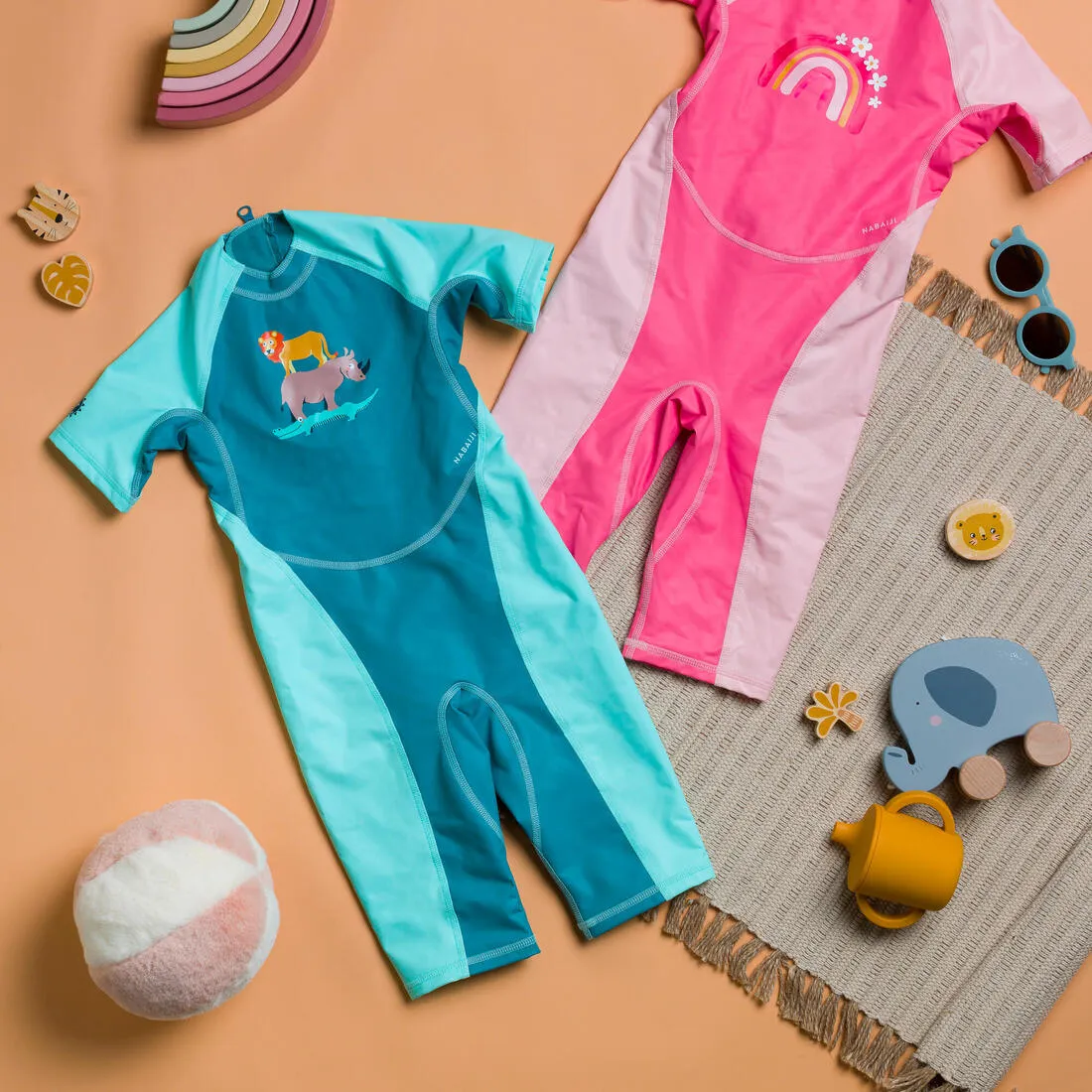 Baby UV Protection Wetsuit Kloupi - Panda Print
