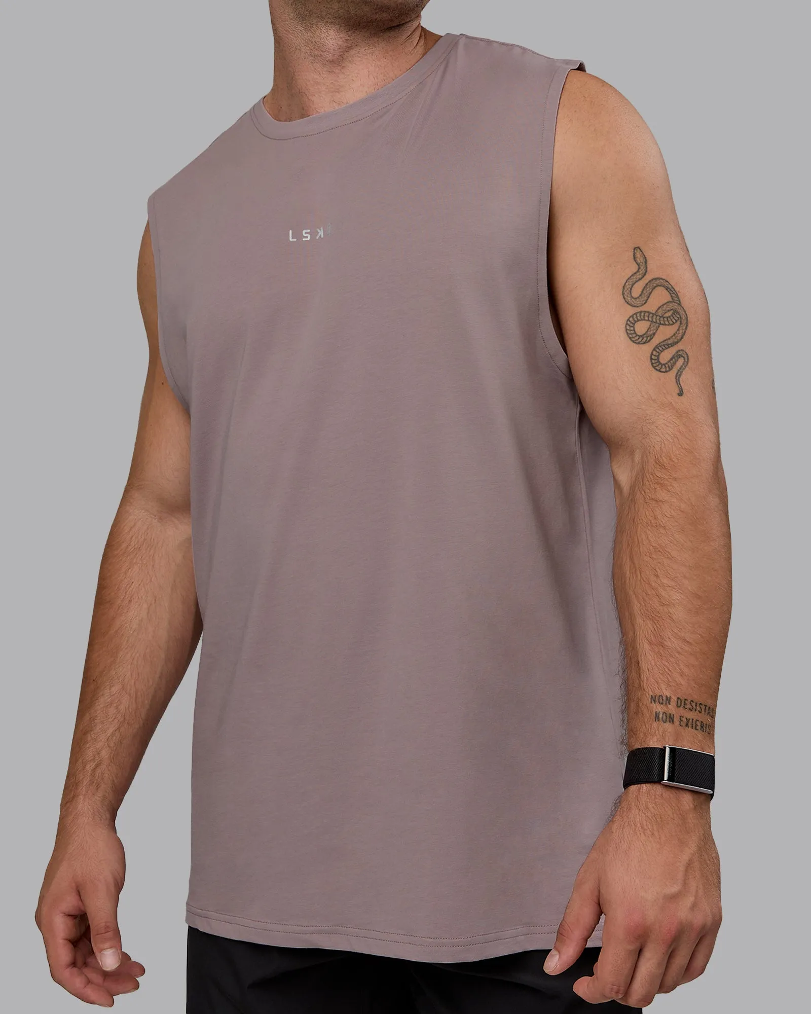 Base FLXCotton Tank - Greyish Purple