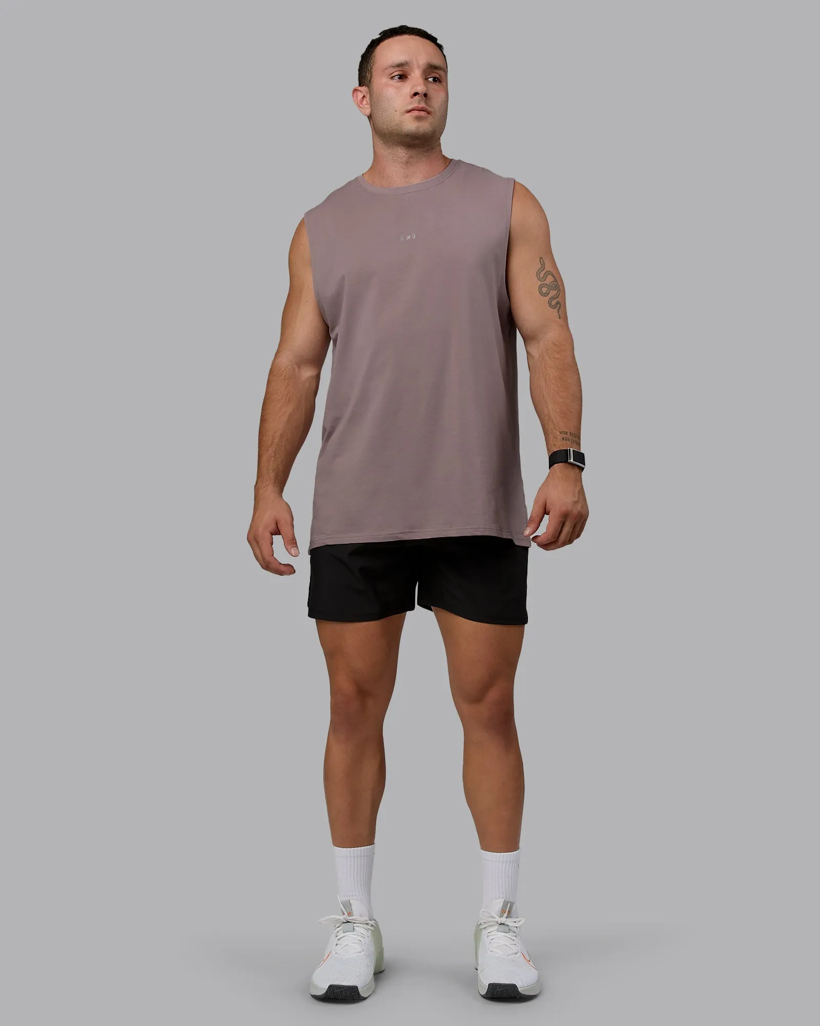Base FLXCotton Tank - Greyish Purple