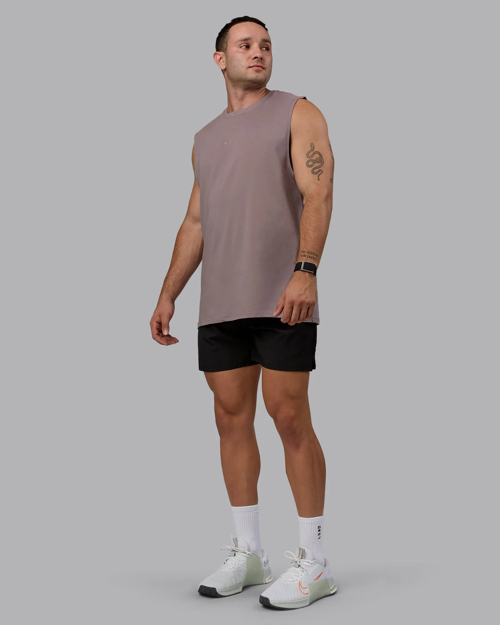 Base FLXCotton Tank - Greyish Purple