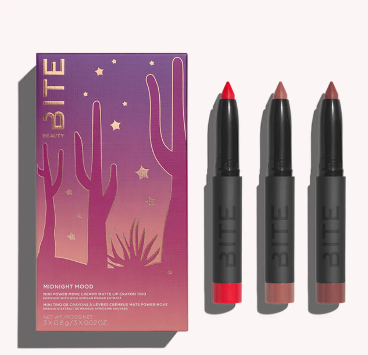 Bite Beauty Mini Midnight Mood Power Move Crayon Trio
