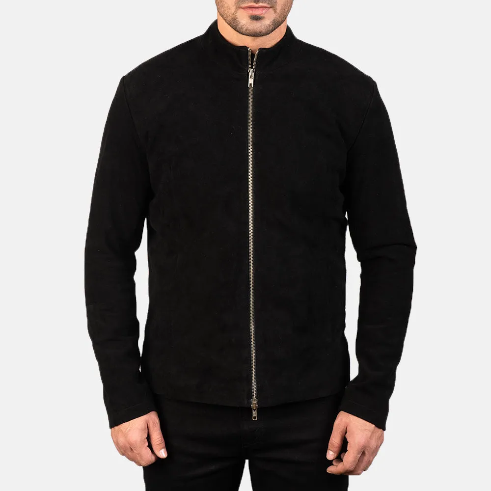 Black  Leather Biker Jacket