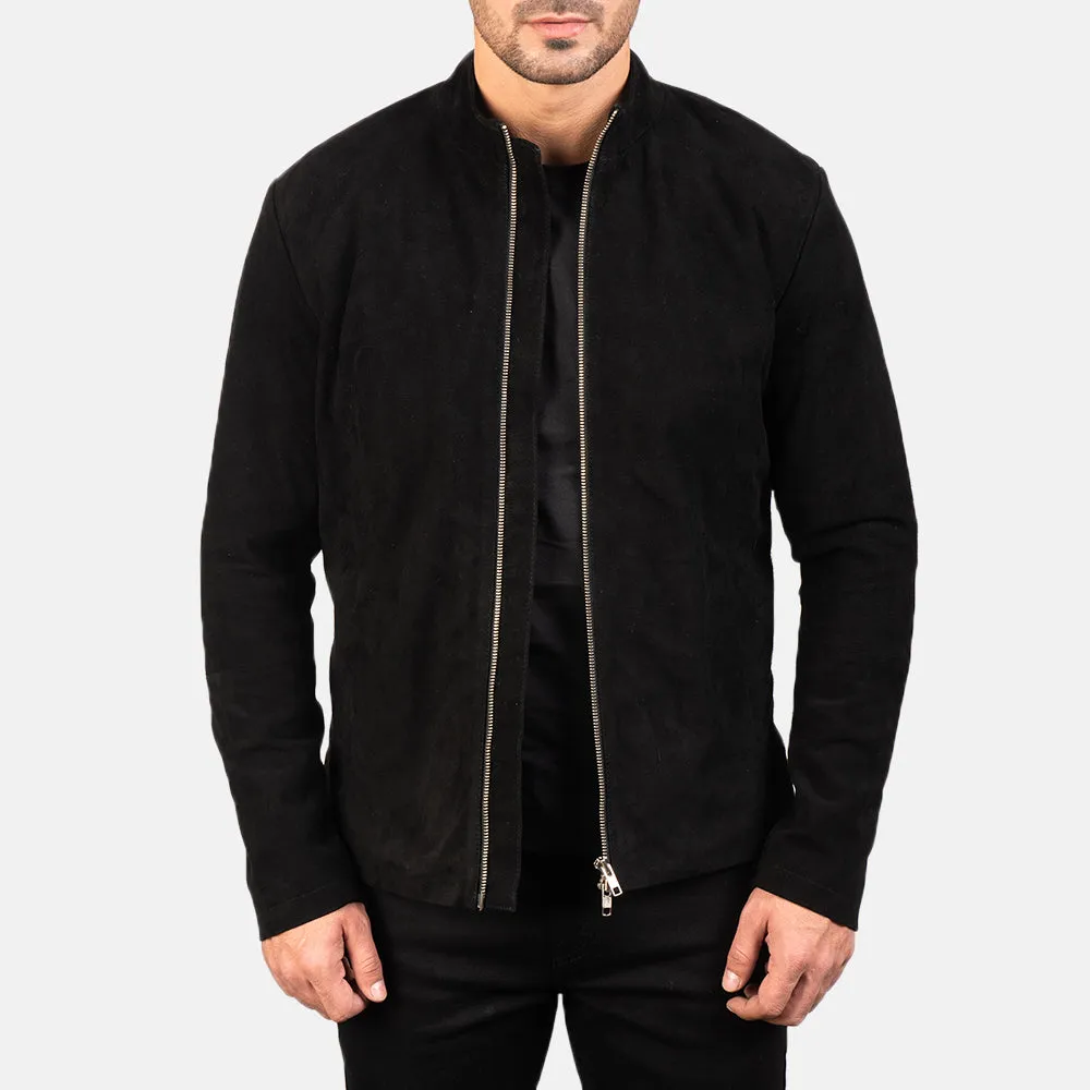 Black  Leather Biker Jacket