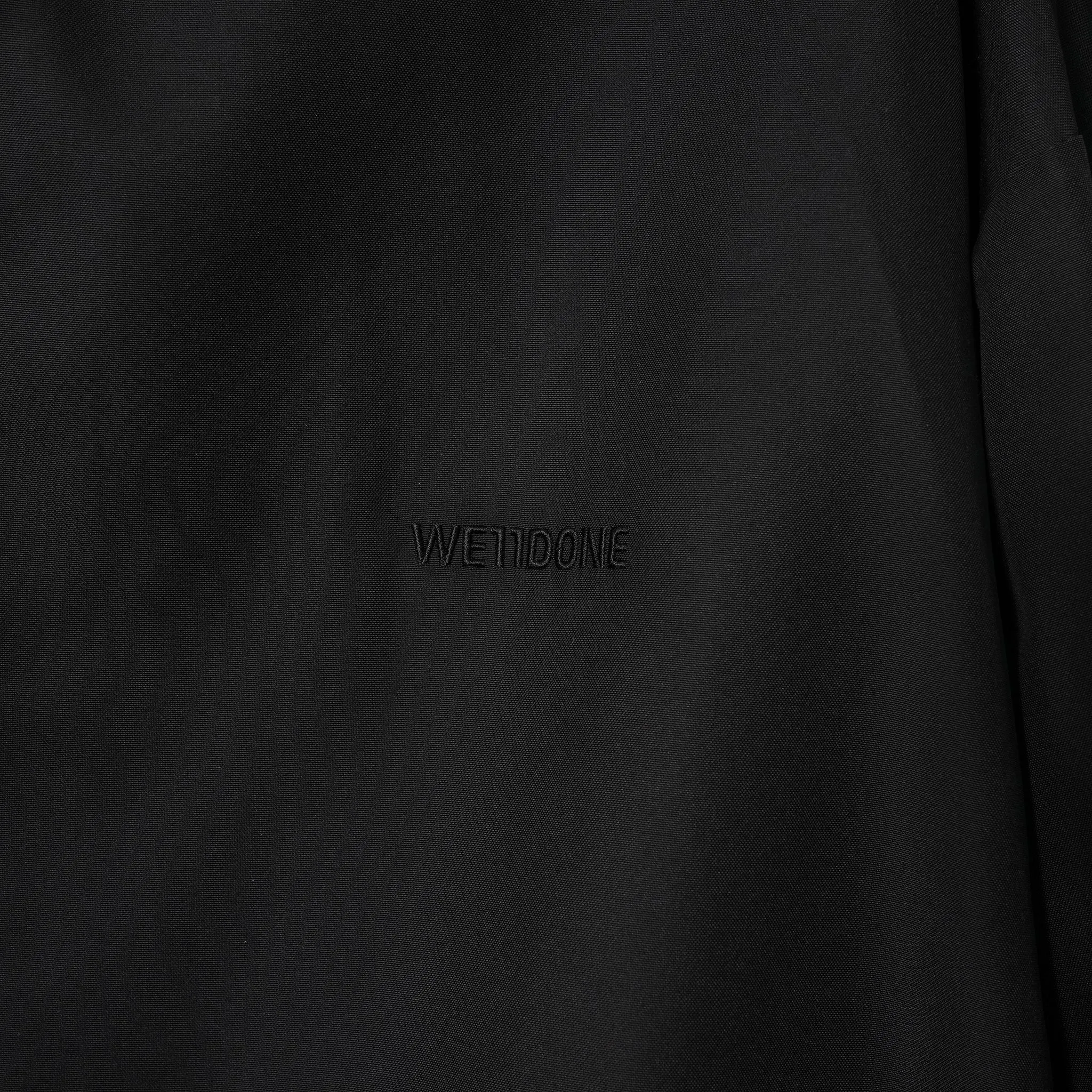 BLACK MENS TRACK HOODIE WINDBREAKER / BLACK