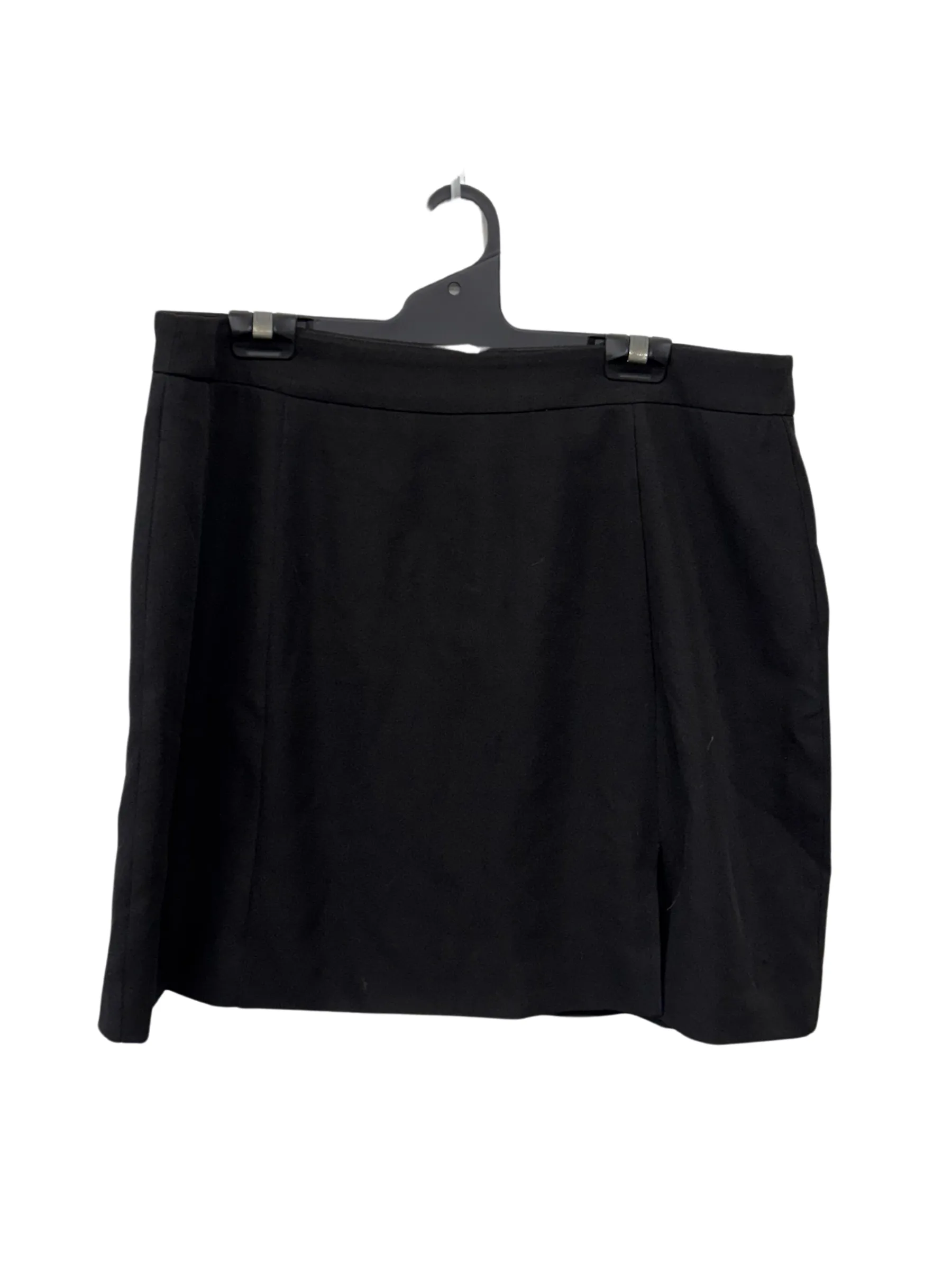 Black Mini Skirt with Split