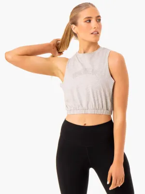 Boxer Muscle Tank - Grey Marl