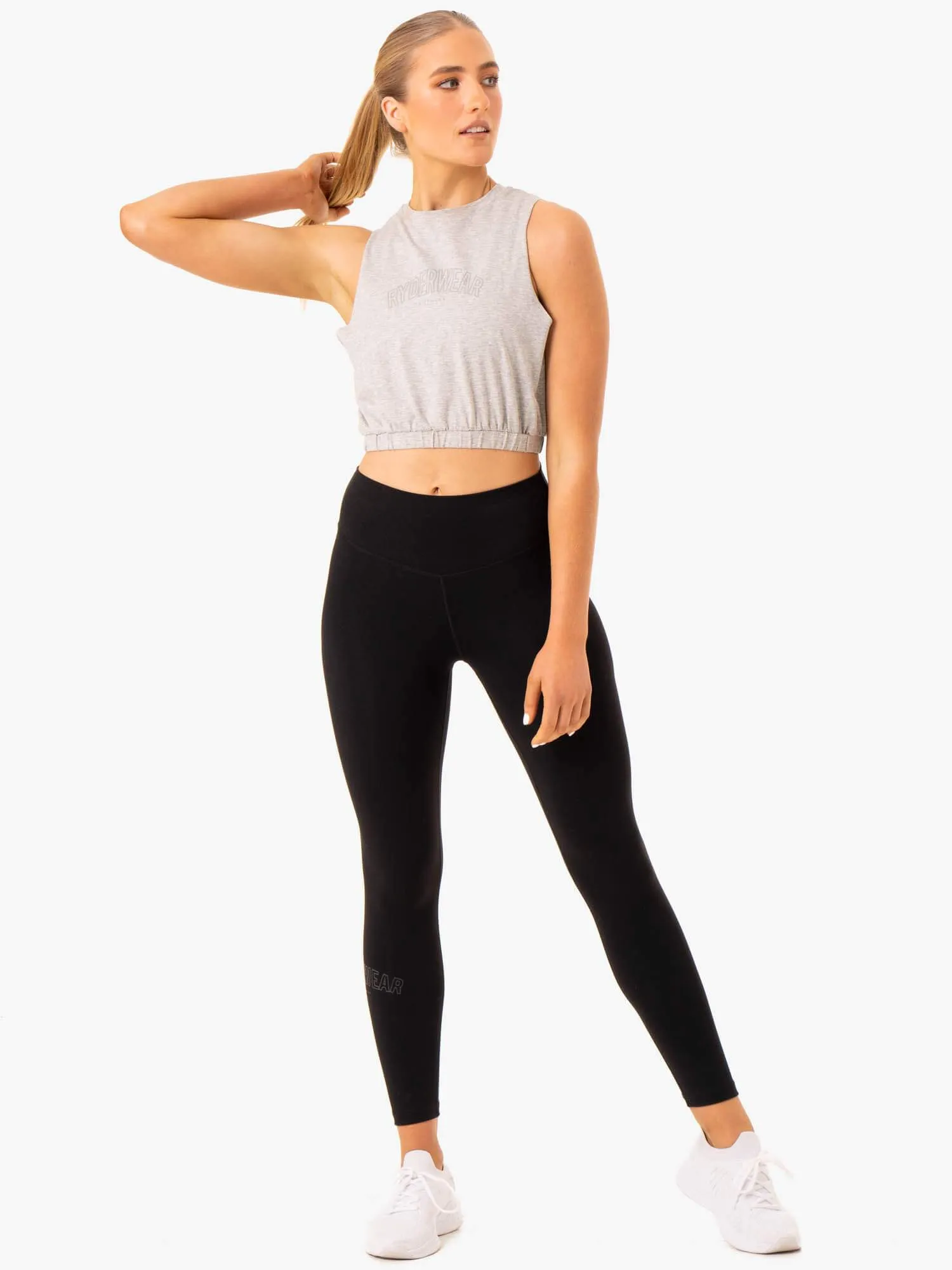 Boxer Muscle Tank - Grey Marl