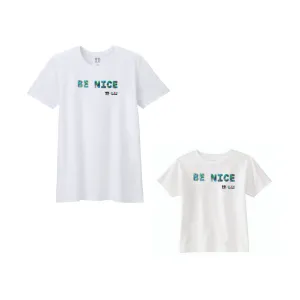 BOY MEETS GIRL® x Cre8ive Crayonz White BE NICE Adults & Kids Unisex T-Shirt