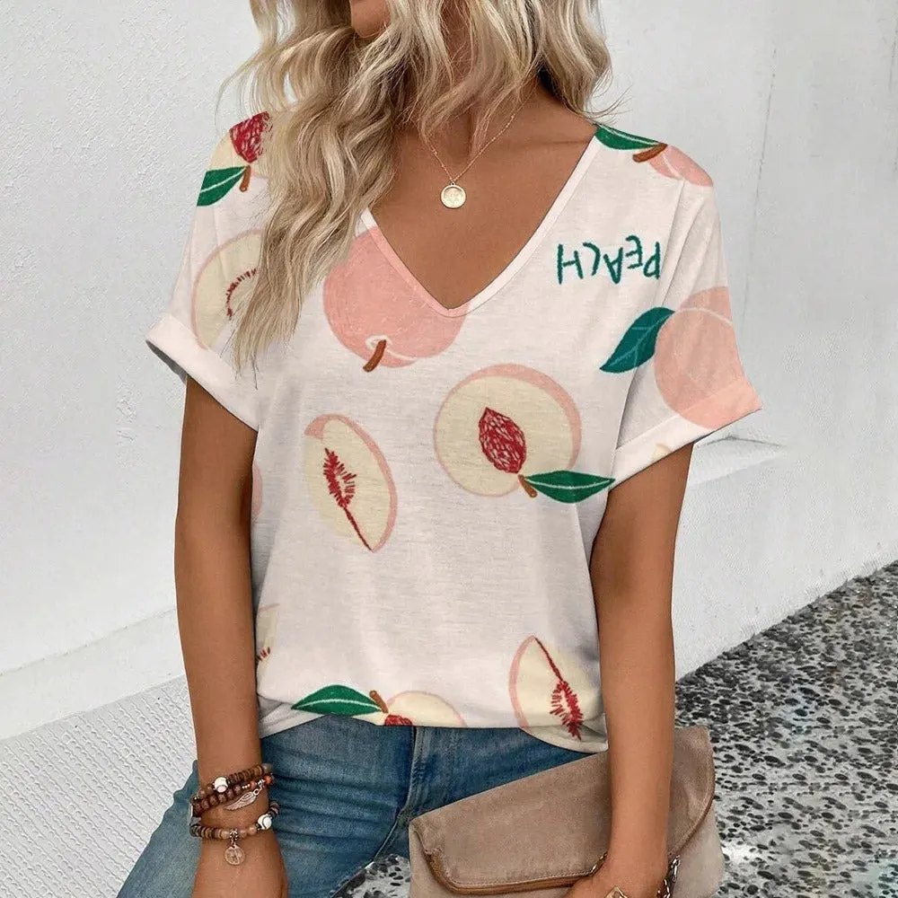 Bruenton® | Modern T-Shirt With Fruit Print