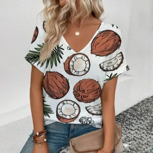 Bruenton® | Modern T-Shirt With Fruit Print