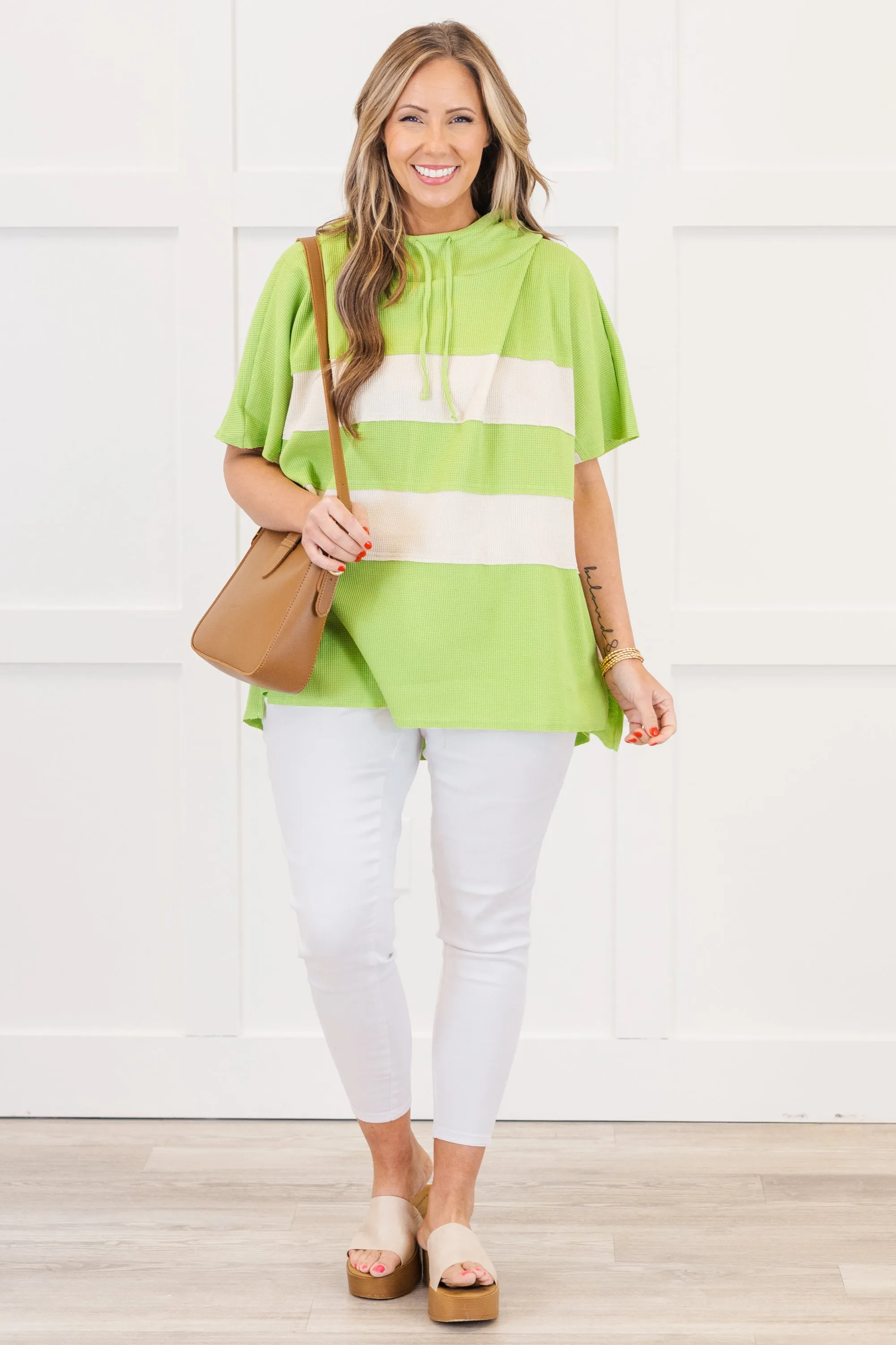 Busy Morning Hoodie, Green