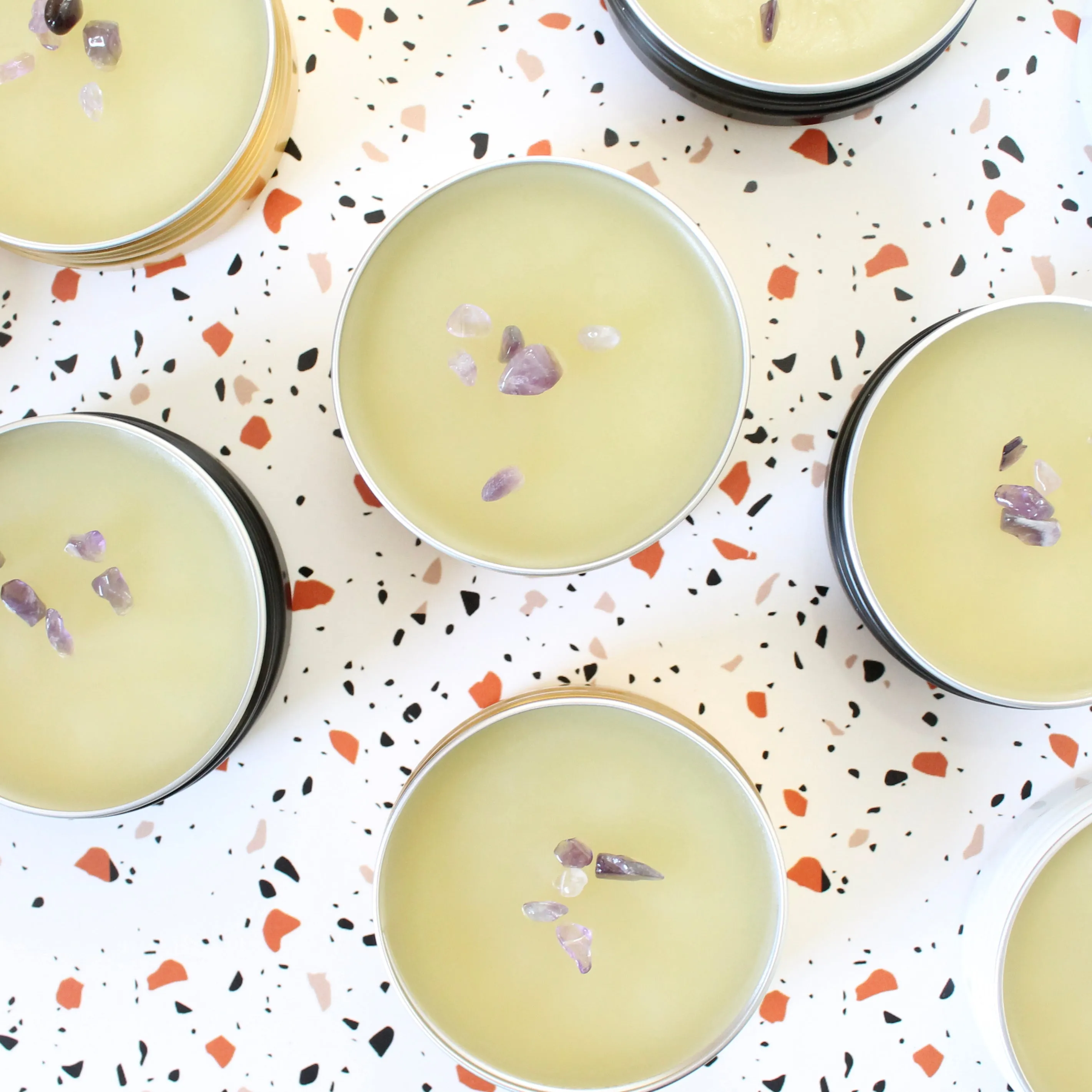 CALM BALM Aromatherapy To Go. All Natural. Lavender. Ylang Ylang. Amethyst. 2 oz Tin.