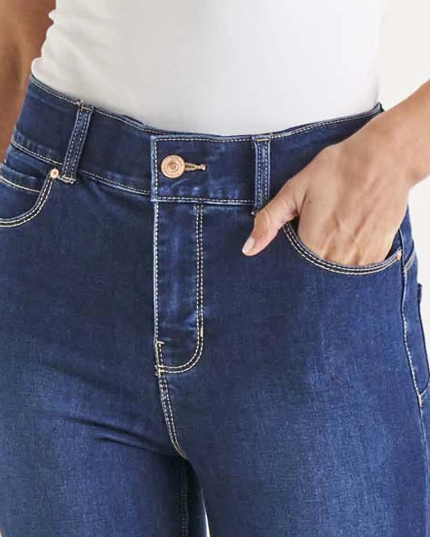 Camila Crop Jeans - Midnight Denim