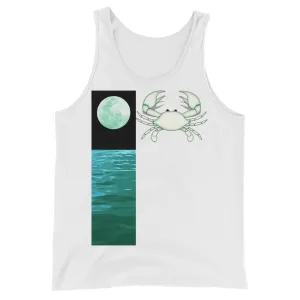 CANCER TANK TOP - Zodiac Element and Ruling Planet Design - Sleeveless Shirt for Men and Women (Unisex)