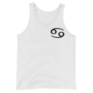 CANCER TANK TOP - Zodiac Glyph Design - Sleeveless Shirt for Men and Women (Unisex)