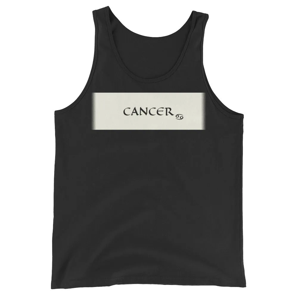 CANCER TANK TOP - Zodiac Sign Print - Sleeveless Shirt for Men and Women (Unisex)