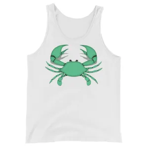 CANCER TANK TOP - Zodiac Symbol - Green Crab Graphics - Sleeveless Shirt for Men and Women (Unisex)