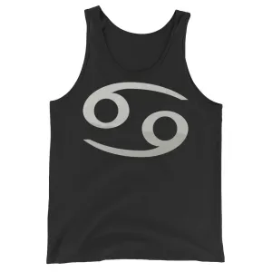 CANCER TANK TOP - Zodiac Symbol Text Design - Sleeveless Shirt for Men and Women (Unisex)