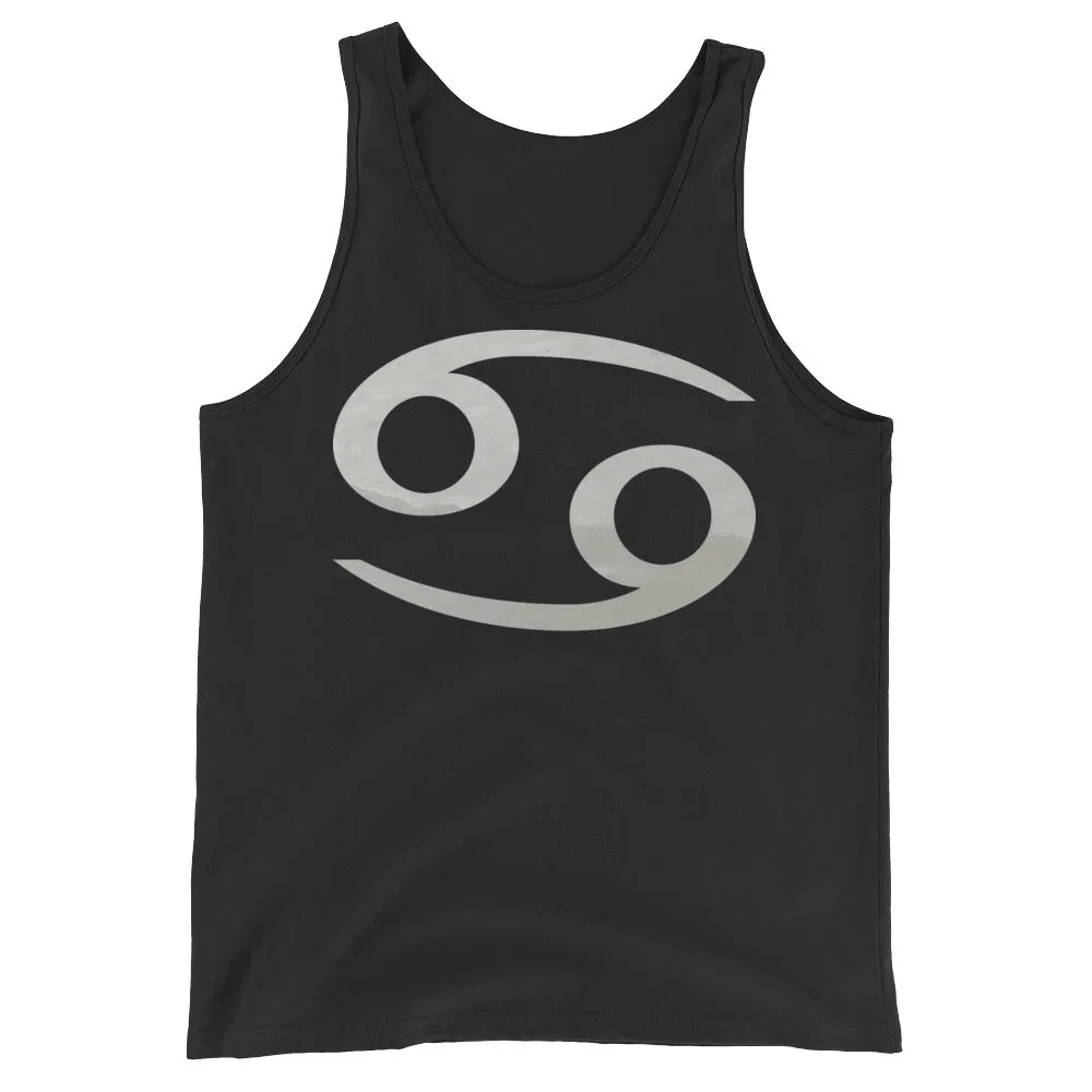 CANCER TANK TOP - Zodiac Symbol Text Design - Sleeveless Shirt for Men and Women (Unisex)