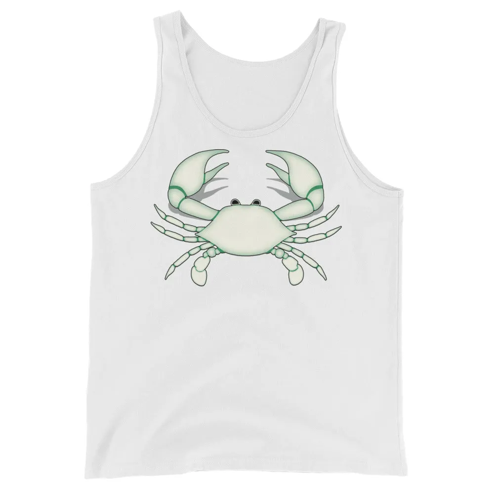 CANCER TANK TOP - Zodiac Symbol - White Crab Graphics - Sleeveless Shirt for Men and Women (Unisex)