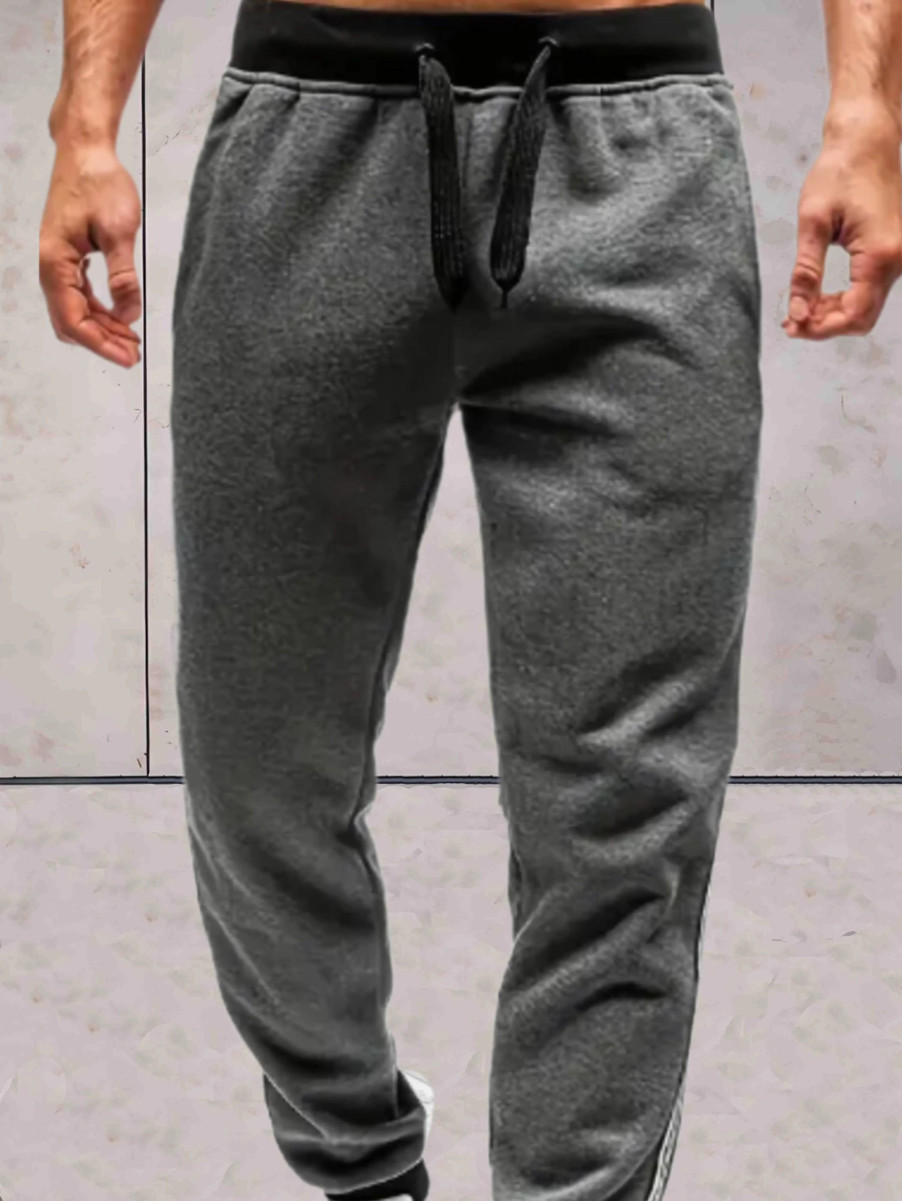 Chester | Schmal geschnittene Herren-Sweatpants mit hoher Taille und Taschen