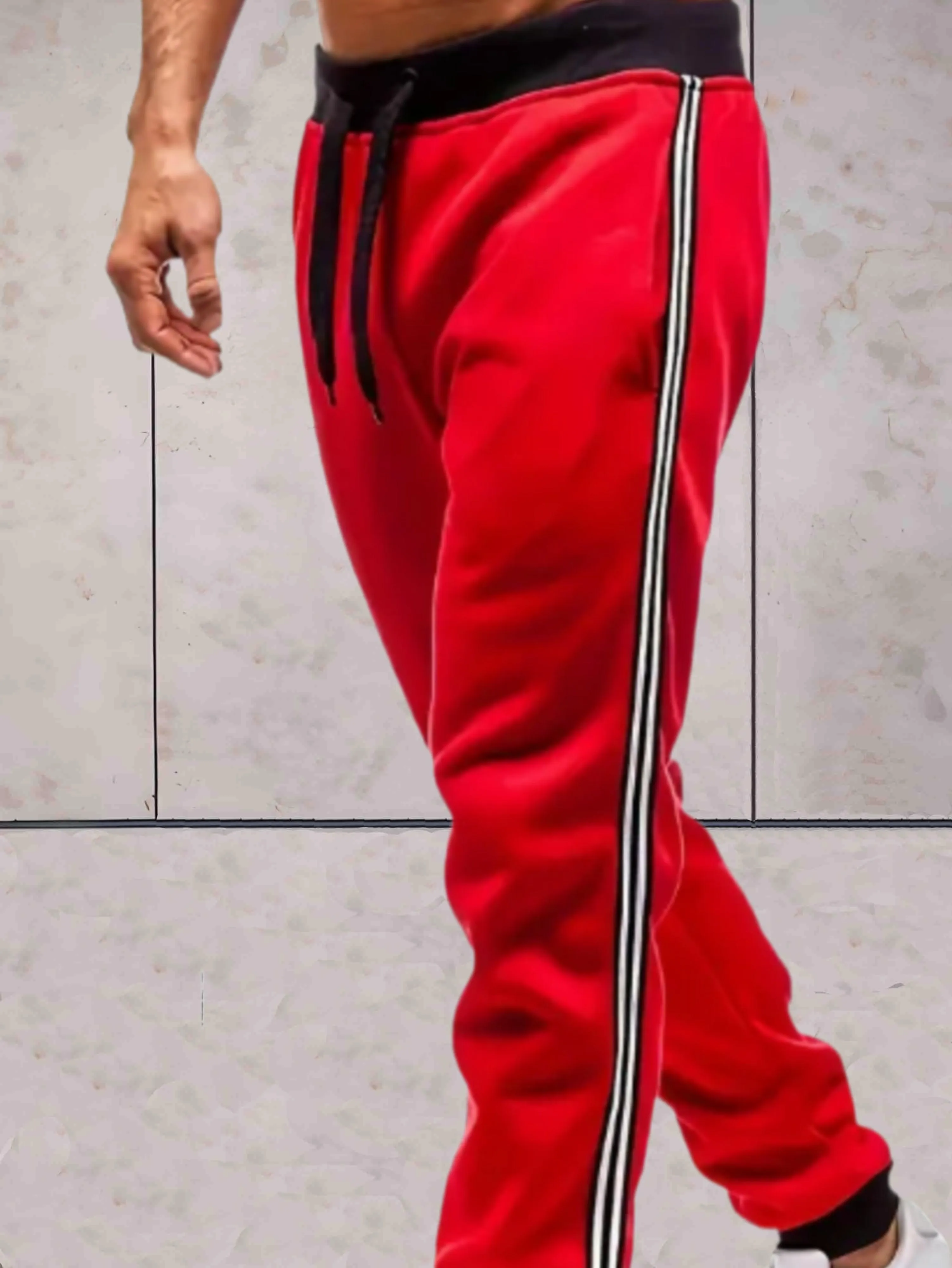 Chester | Schmal geschnittene Herren-Sweatpants mit hoher Taille und Taschen