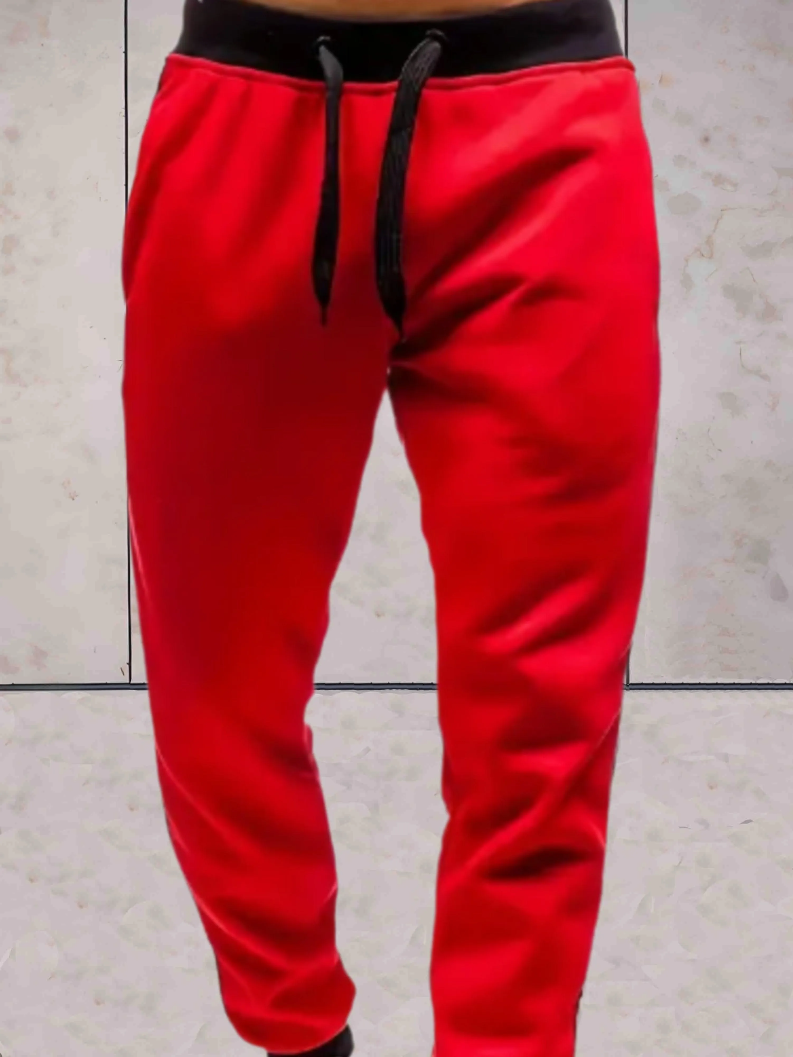 Chester | Schmal geschnittene Herren-Sweatpants mit hoher Taille und Taschen