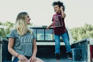 Chill and No Chill Mommy and Me Matching Set