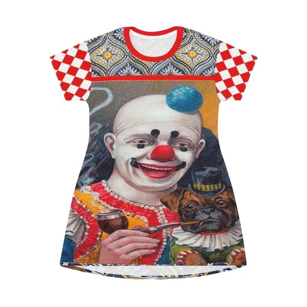 Clowning Around T-shirt Dress